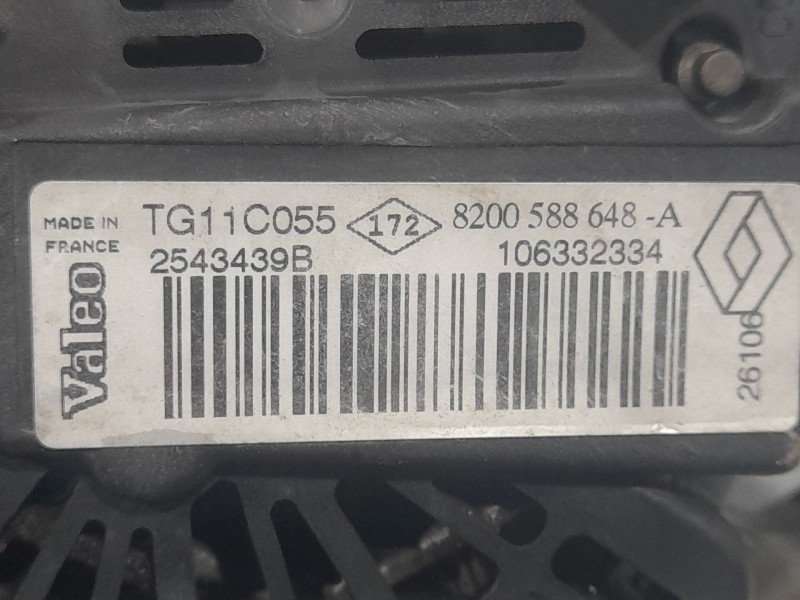 Recambio de alternador para renault megane ii coupé-cabriolet (em0/1_) 1.6 16v referencia OEM IAM 8200588648A 2543439B VALEO