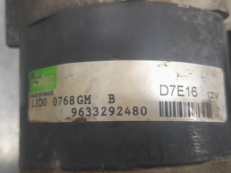 Recambio de motor arranque para peugeot 206 hatchback (2a/c) 1.1 i referencia OEM IAM 9633292480 13D00768GM VALEO