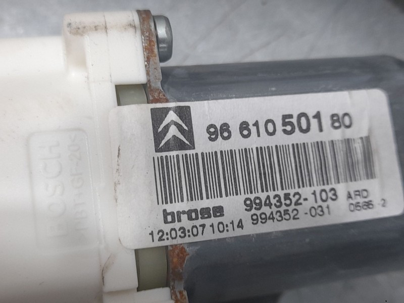 Recambio de elevalunas trasero derecho para citroën c6 (td_) 2.7 hdi referencia OEM IAM 9650386480 994390105 BROSE