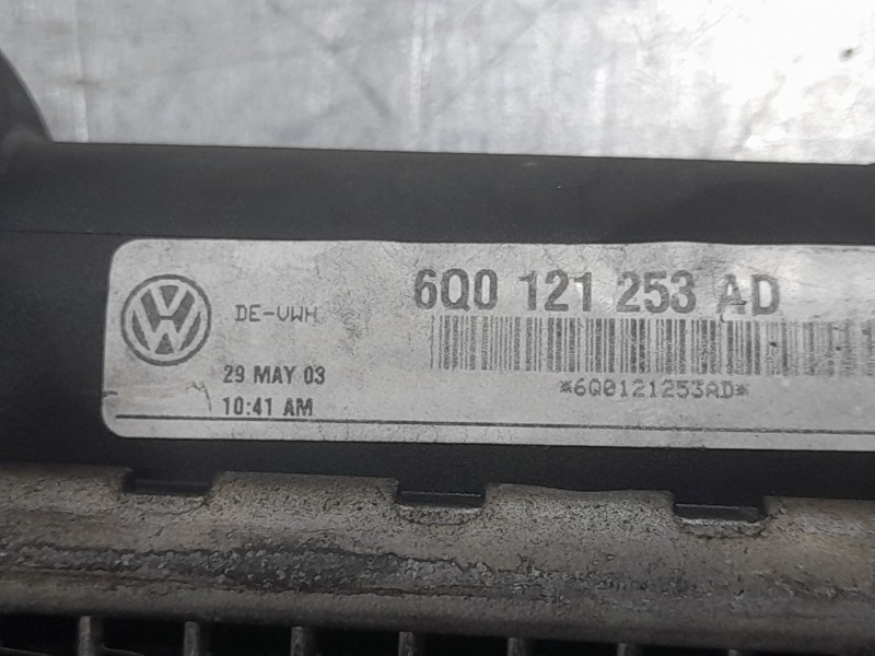 Recambio de radiador agua para seat ibiza iii (6l1) 1.9 tdi referencia OEM IAM 6Q0121253AD  