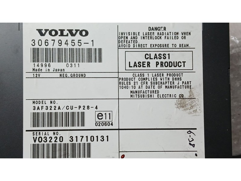 Recambio de modulo electronico para volvo xc90 d5 referencia OEM IAM 30679455  3AF322ACU