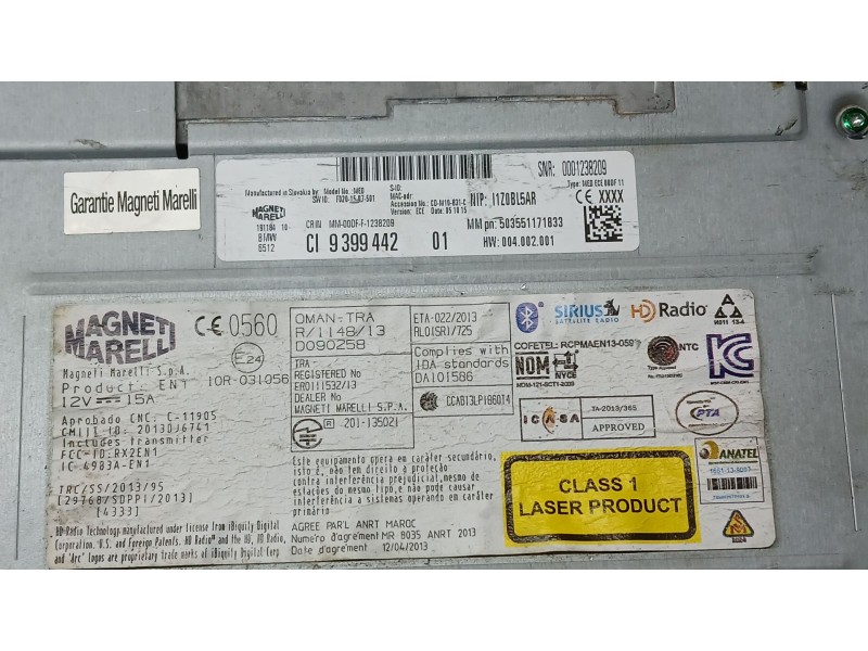 Recambio de sistema audio / radio cd para bmw serie 2 gran tourer (f46) 216d referencia OEM IAM   