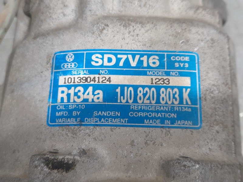 Recambio de compresor aire acondicionado para seat ibiza ii (6k1) 1.4 i referencia OEM IAM 1J0820803K  