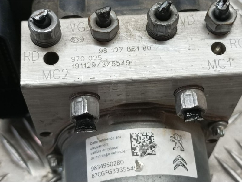 Recambio de abs para peugeot partner kasten furgon referencia OEM IAM 9812786180 970025 