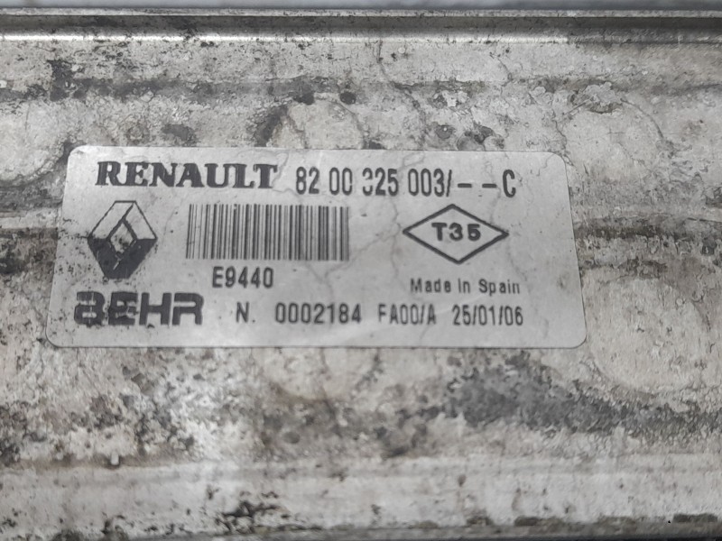 Recambio de intercooler para renault megane ii (bm0/1_, cm0/1_) 2.0 dci (bm1k, cm1k) referencia OEM IAM 8200325003 0002184 BEHR