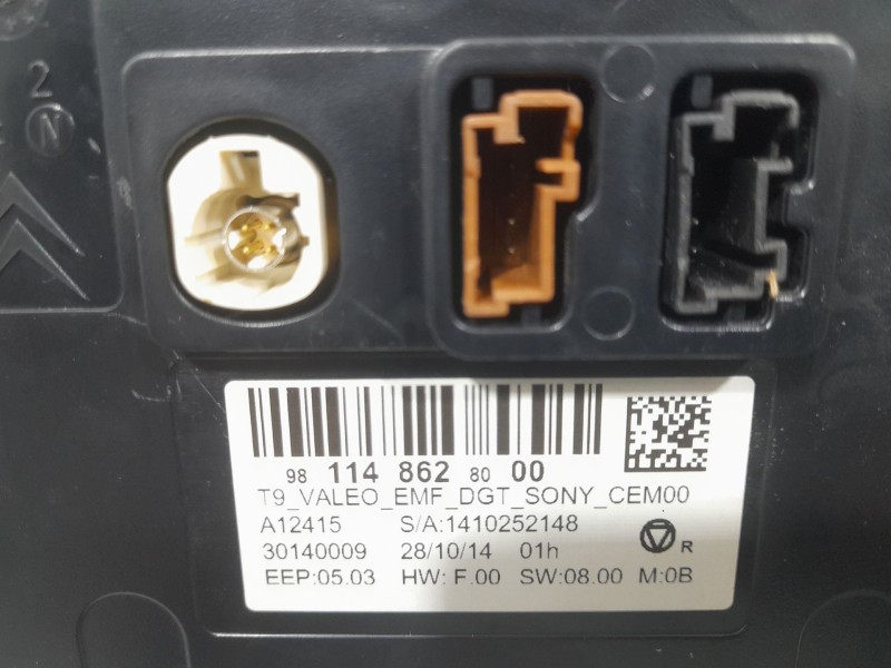 Recambio de sistema navegacion gps para peugeot 308 active referencia OEM IAM 9811486280 503551223807 C/RADIO