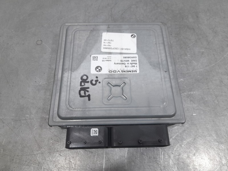 Recambio de centralita motor uce para bmw 3 (e90) 325 i referencia OEM IAM 7567178 5WK98085 SIEMENS