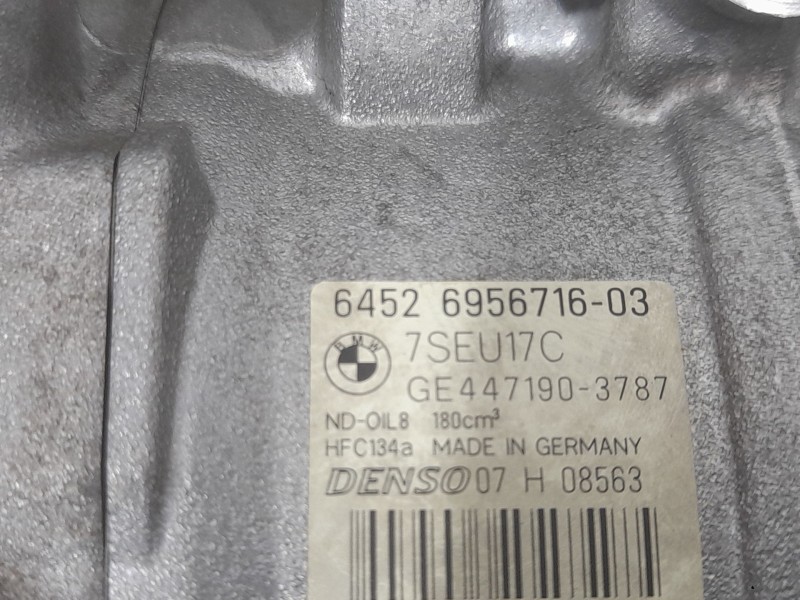 Recambio de compresor aire acondicionado para bmw 3 (e90) 325 i referencia OEM IAM 64526956716 07H08563 DENSO