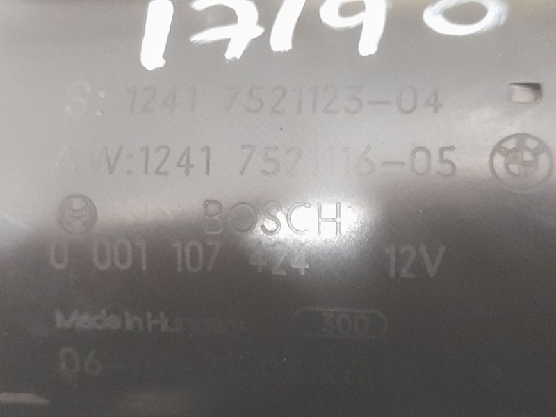 Recambio de motor arranque para bmw 3 (e90) 325 i referencia OEM IAM 12417521123 0001107424 BOSCH