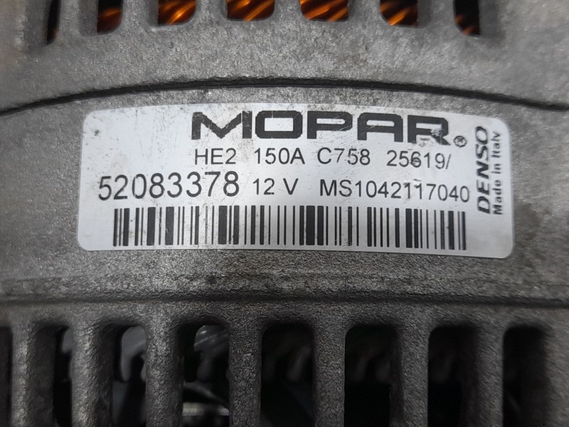Recambio de alternador para fiat tipo hatchback (356_, 357_) 1.3 d (356hxh1a) referencia OEM IAM 52083378 MS1042117040 MOPAR