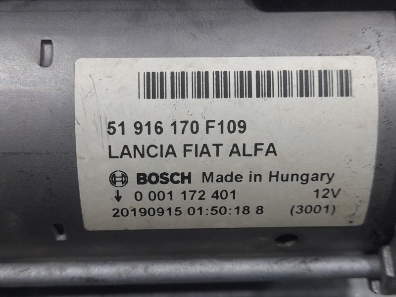 Recambio de motor arranque para fiat tipo hatchback (356_, 357_) 1.3 d (356hxh1a) referencia OEM IAM 51916170F109 0001172401 BOS