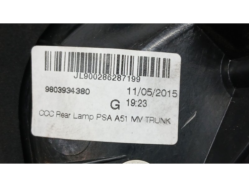 Recambio de piloto trasero izquierdo para citroën c3 tonic referencia OEM IAM  FALSO INTERIOR