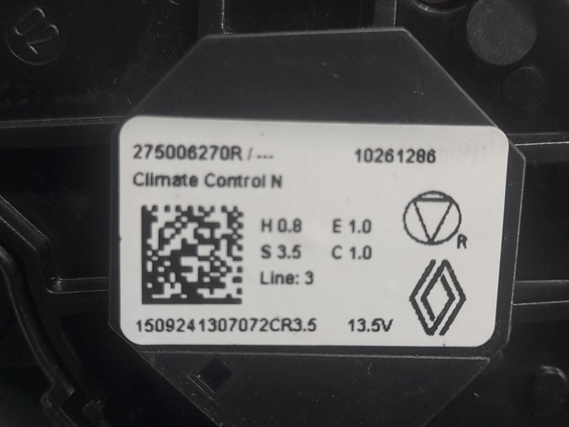 Recambio de mando calefaccion / aire acondicionado para dacia sandero iii 1.0 tce 100 eco-g referencia OEM IAM 275006270R  