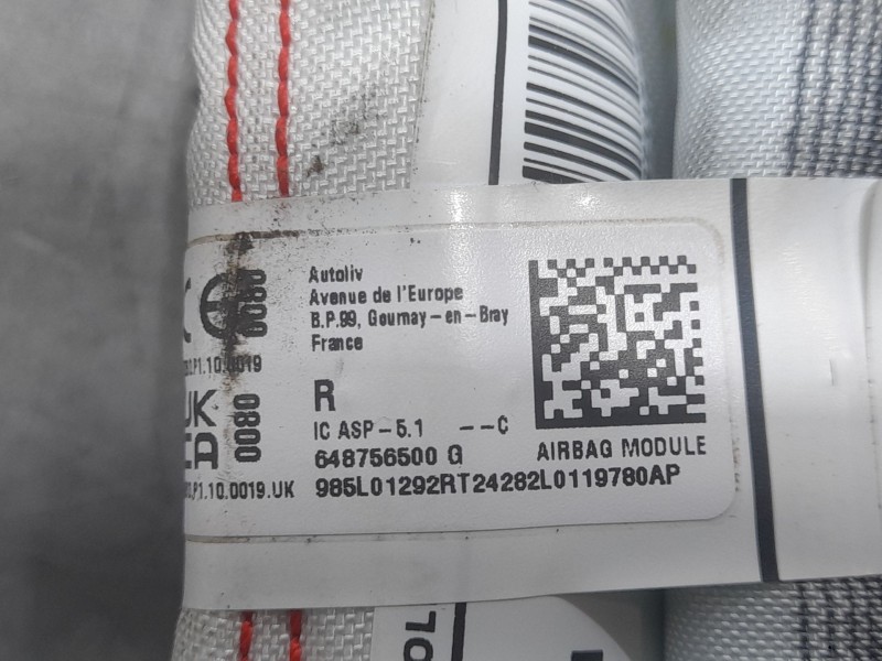 Recambio de airbag cortina delantero derecho para dacia sandero iii 1.0 tce 100 eco-g referencia OEM IAM 985L01292R  