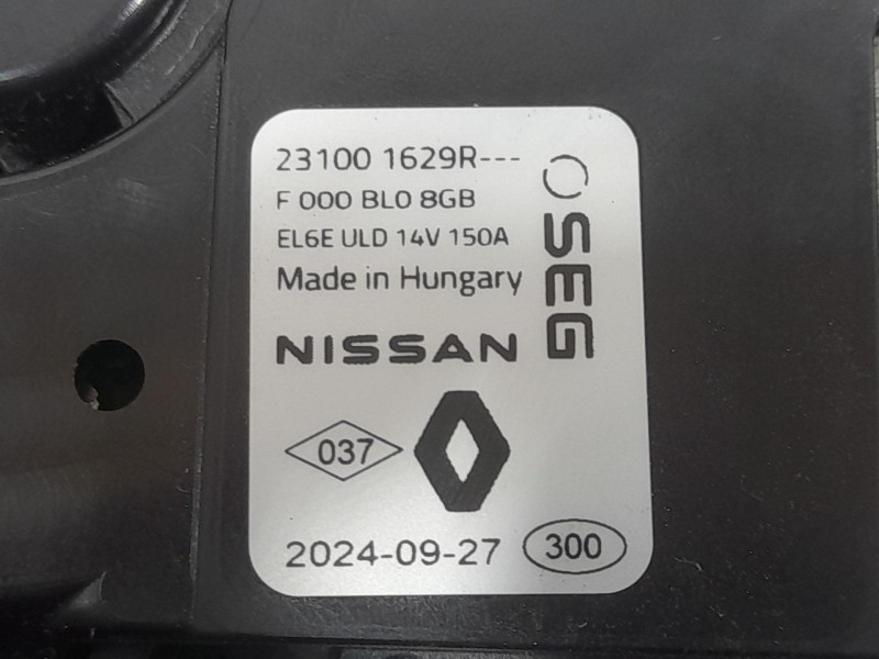 Recambio de alternador para dacia sandero iii 1.0 tce 100 eco-g referencia OEM IAM 231001629R  