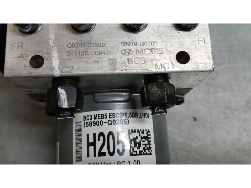 Recambio de abs para hyundai i20 iii (bc3, bi3) 1.2 referencia OEM IAM 58910Q0205 MOBIS Q058922500