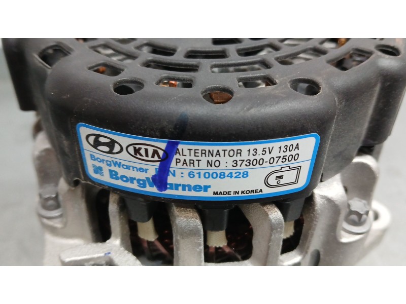 Recambio de alternador para hyundai i20 iii (bc3, bi3) 1.2 referencia OEM IAM 3730007500 BORGWARNER 61008428