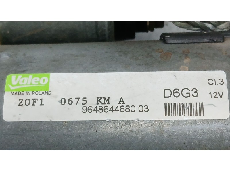 Recambio de motor arranque para peugeot 307 sw (3h) 1.6 16v referencia OEM IAM 9648644680 VALEO D6G3