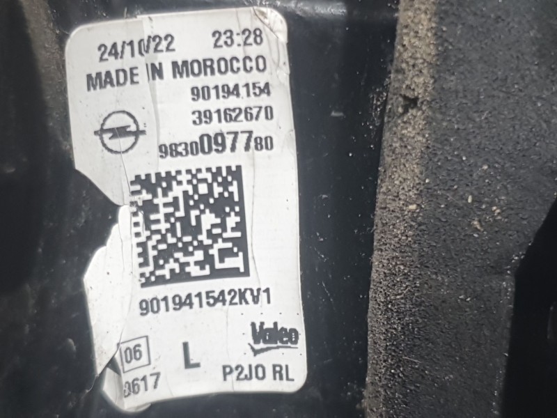 Recambio de piloto trasero izquierdo interior para opel corsa f (p2jo) 1.2 (68) referencia OEM IAM 9830097780 901941542KV1 VALEO