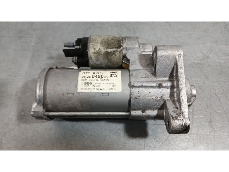 Recambio de motor arranque para citroën jumper iii furgoneta 2.2 bluehdi 120 referencia OEM IAM 9826048080 BOSCH 0001174636