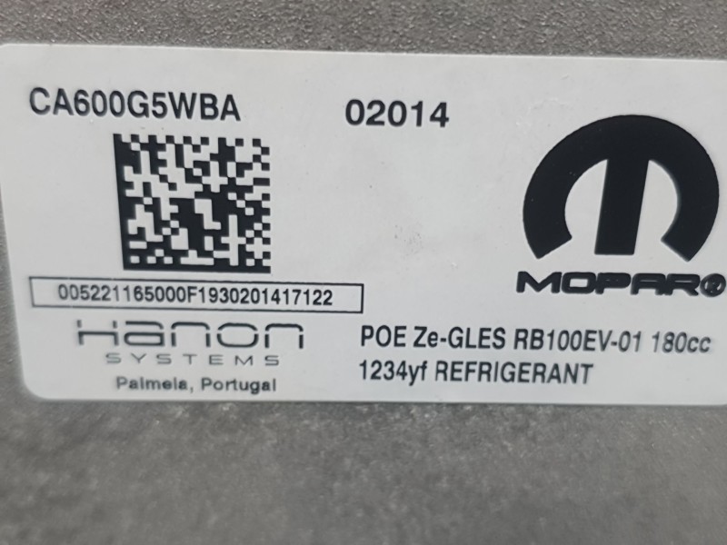 Recambio de compresor aire acondicionado para fiat 500e (332_) elektro 3+1 (fa1) referencia OEM IAM 52211650 CA600G5WBA MOPAR