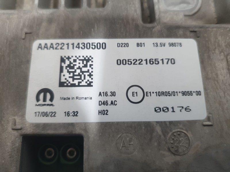Recambio de cuadro instrumentos para fiat 500e (332_) elektro 3+1 (fa1) referencia OEM IAM 00522165170 AAA2211430500 MOPAR