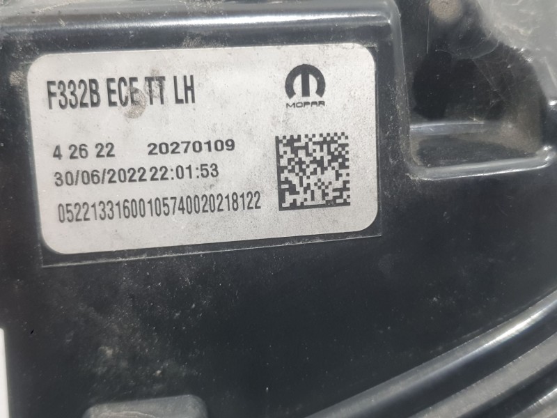 Recambio de piloto trasero izquierdo para fiat 500e (332_) elektro 3+1 (fa1) referencia OEM IAM 52213316 F332BECETTLH MOPAR