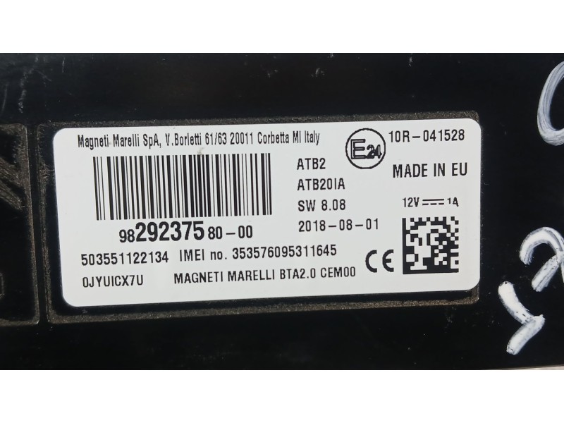 Recambio de modulo electronico para citroën c4 cactus 1.5 bluehdi 100 referencia OEM IAM   