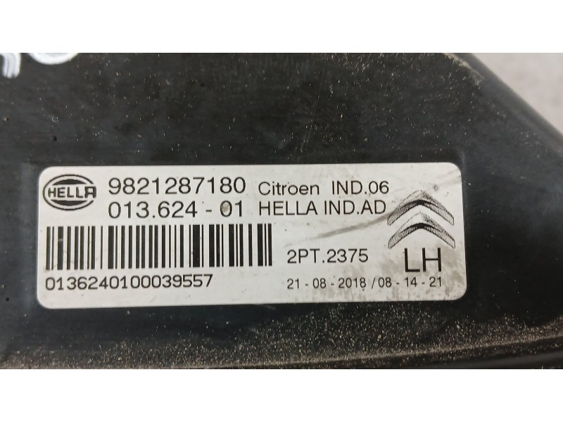 Recambio de piloto delantero izquierdo para citroën c4 cactus 1.5 bluehdi 100 referencia OEM IAM 9821287180 LUZ DIURNA HELLA 013