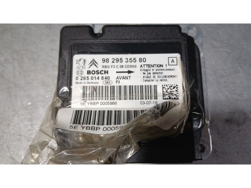 Recambio de kit airbag para citroën c4 cactus 1.5 bluehdi 100 referencia OEM IAM 98012181ZD C/SALPICADERO Y PRETENSORES 98012181