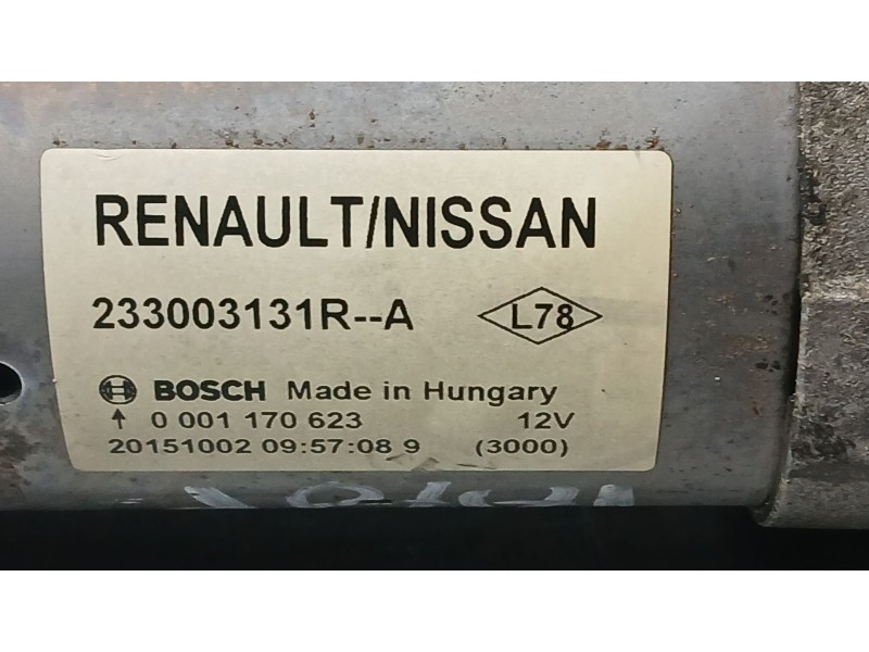 Recambio de motor arranque para nissan x-trail iii (t32_, t32r, t32rr) 1.6 dci (t32) referencia OEM IAM 233003131R BOSCH 0001170