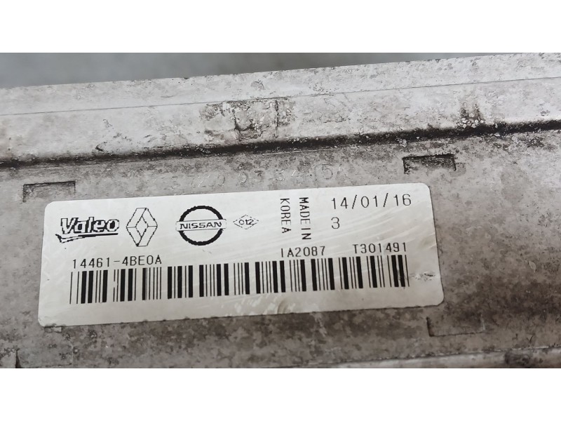 Recambio de intercooler para nissan x-trail iii (t32_, t32r, t32rr) 1.6 dci (t32) referencia OEM IAM 144614BE0A VALEO T301491