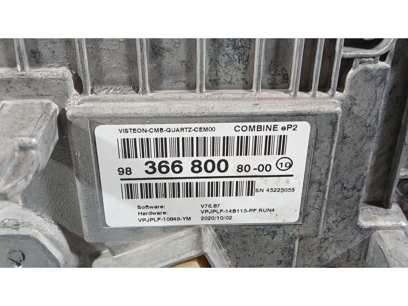 Recambio de cuadro instrumentos para peugeot 208 (p2) allure referencia OEM IAM 9836680080 DIGITAL VISTEON SN45225055