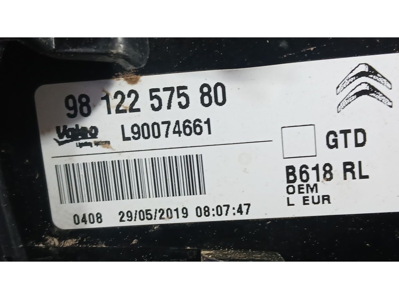 Recambio de piloto trasero izquierdo para citroën c3 iii (sx) 1.2 vti 82 referencia OEM IAM 9812257580 VALEO L90074661