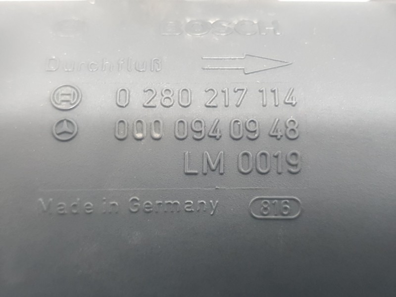 Recambio de caudalimetro para mercedes-benz clk (c208) clk 200 (208.335) referencia OEM IAM A0000940948 0280217114 BOSCH
