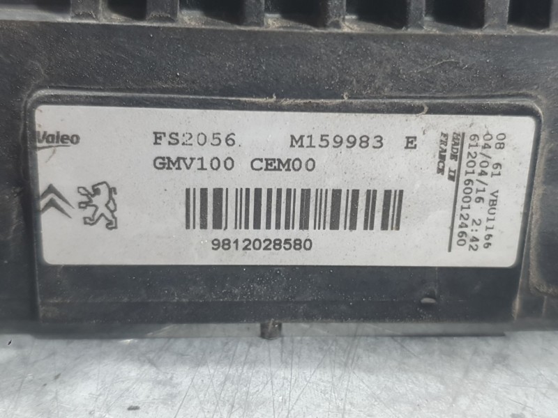 Recambio de electroventilador para peugeot 208 i (ca_, cc_) 1.2 vti 82 referencia OEM IAM 9812028580 FS2056 VALEO