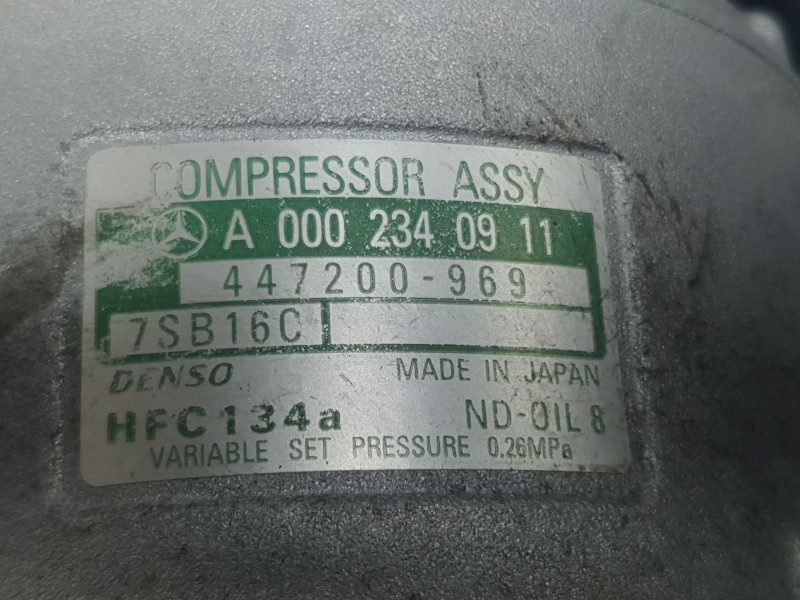 Recambio de compresor aire acondicionado para mercedes-benz clk (c208) clk 200 (208.335) referencia OEM IAM A0002340911 44720096