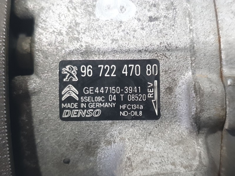 Recambio de compresor aire acondicionado para peugeot 208 i (ca_, cc_) 1.2 vti 82 referencia OEM IAM 9672247080 GE4471503941 DEN