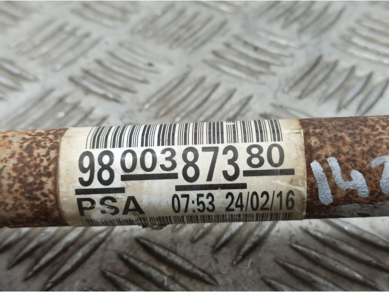 Recambio de transmision delantera izquierda para peugeot 2008 (--.2013) active referencia OEM IAM 9800387380  