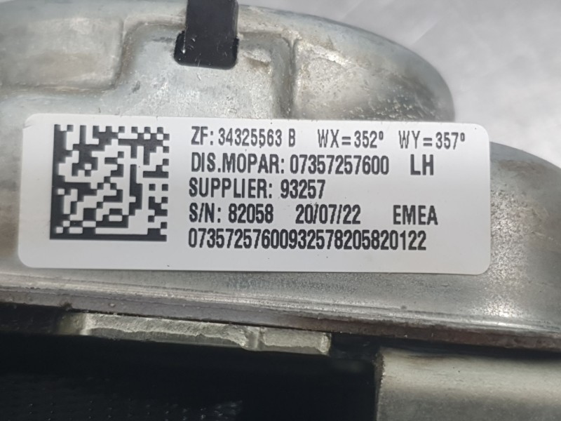 Recambio de kit airbag para fiat 500 e icon referencia OEM IAM 735743480 735799139 C/ SALPICADERO Y PRETENSORES