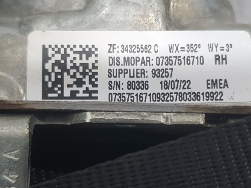 Recambio de kit airbag para fiat 500 e icon referencia OEM IAM 735743480 735799139 C/ SALPICADERO Y PRETENSORES