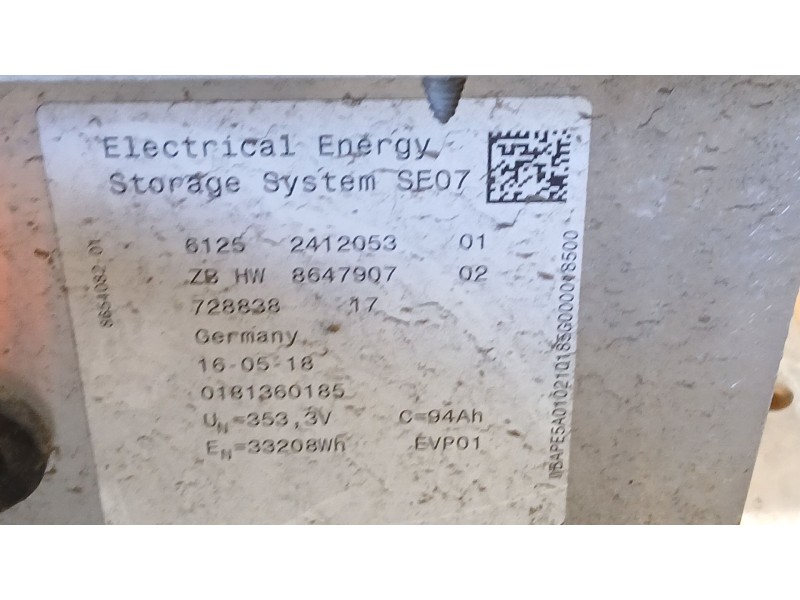 Recambio de bateria para bmw i3 (i01) electric referencia OEM IAM   