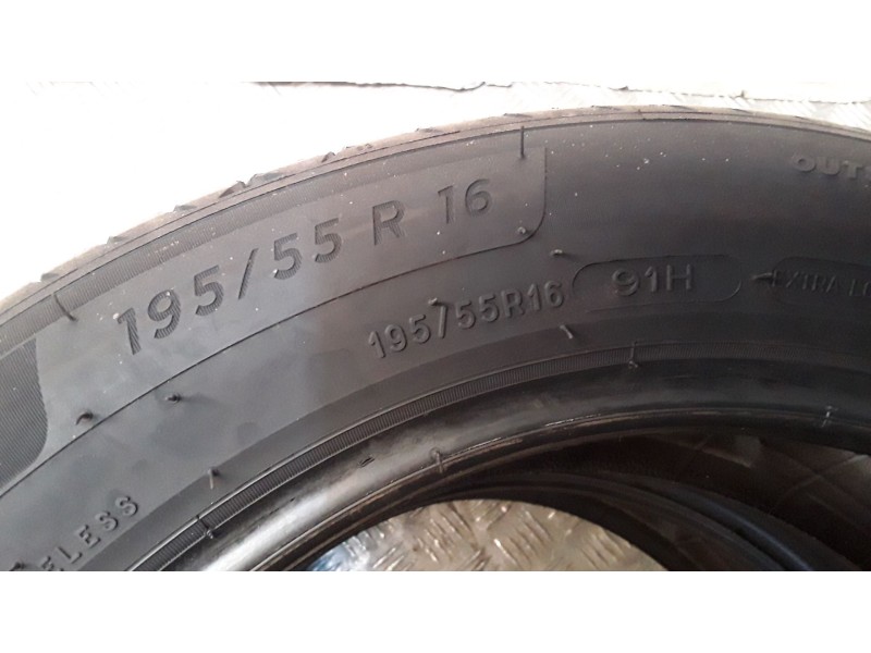 Recambio de neumatico pareja para neumaticos reutilizados - referencia OEM IAM 195551691H MICHELIN 195/55/16/91H