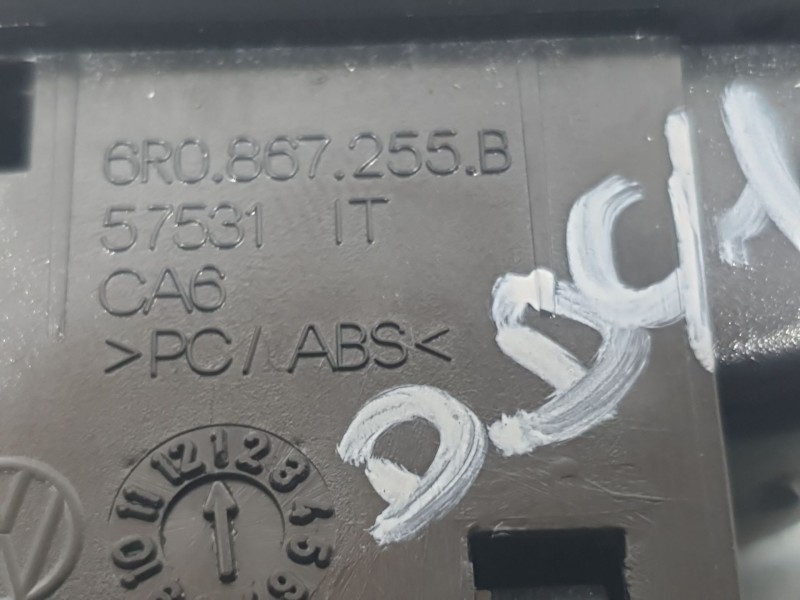 Recambio de mando elevalunas delantero derecho para volkswagen polo v (6r1, 6c1) 1.4 (6r1) referencia OEM IAM 6R0867255B  