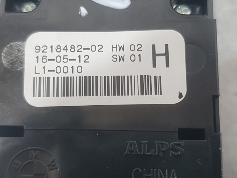 Recambio de mando elevalunas delantero izquierdo para bmw 3 (f30, f80) 335 d xdrive referencia OEM IAM 9218482 C/MANDO RETROVISO