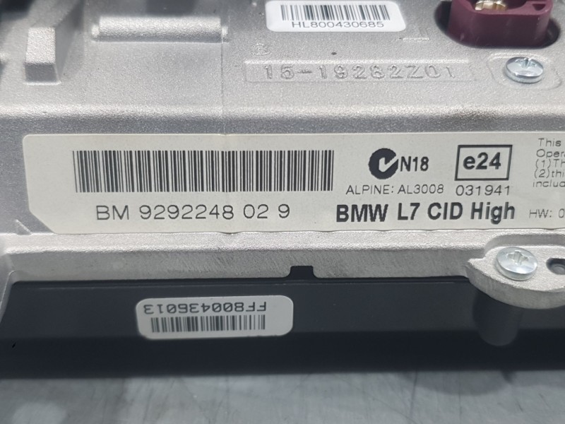 Recambio de sistema navegacion gps para bmw 3 (f30, f80) 335 d xdrive referencia OEM IAM 9292248029  