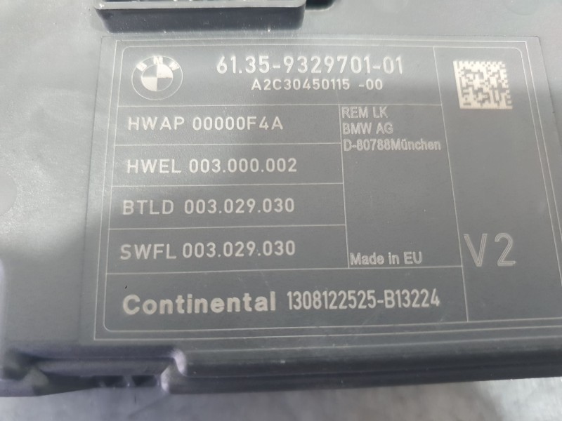 Recambio de modulo electronico para bmw 3 (f30, f80) 335 d xdrive referencia OEM IAM 9329701 CONFORT 