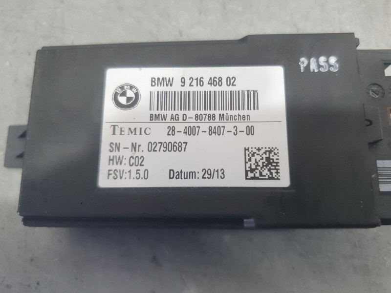 Recambio de modulo electronico para bmw 3 (f30, f80) 335 d xdrive referencia OEM IAM 921646802 TRASERO IZQUIERDO 
