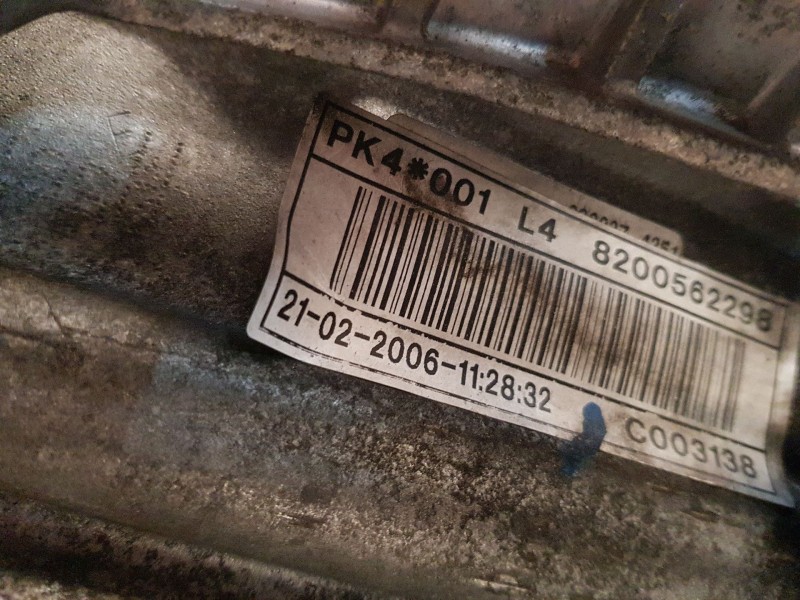 Recambio de caja cambios para renault megane ii sedán (lm0/1_) 1.4 referencia OEM IAM PK4001  C003138