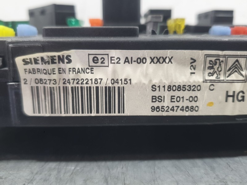 Recambio de caja reles / fusibles para citroën xsara picasso (n68) 1.6 referencia OEM IAM 9652474680 S118085320 SIEMENS